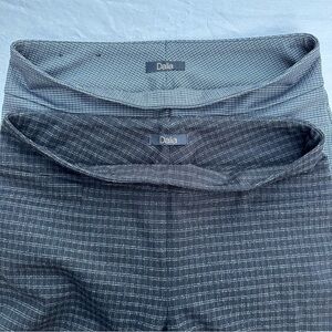 Dalia Women's Pull On Ankle Pants Plaid Workwear Officewear Set of 2 - M